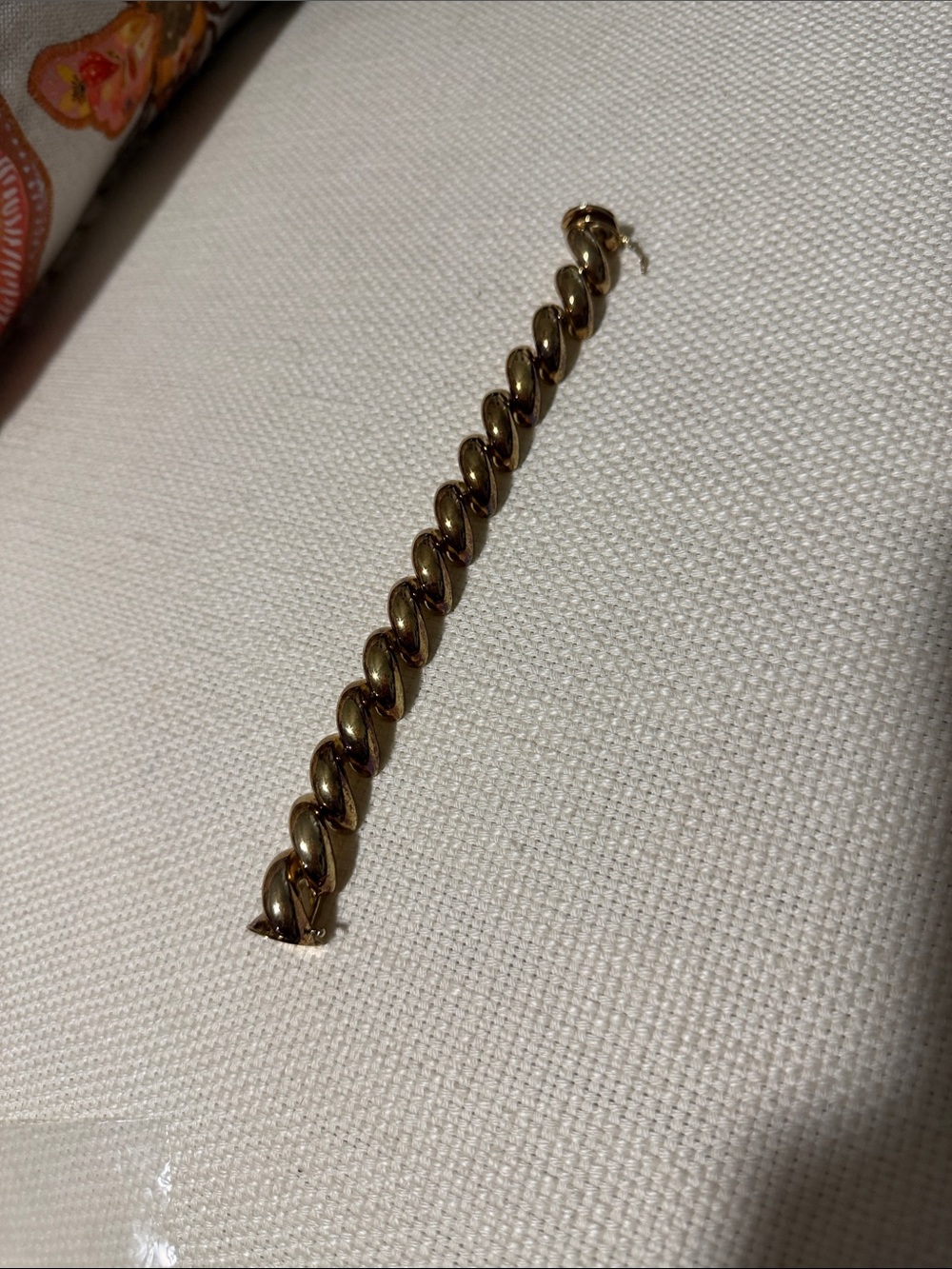 Gold Curb Link Bracelet for Women